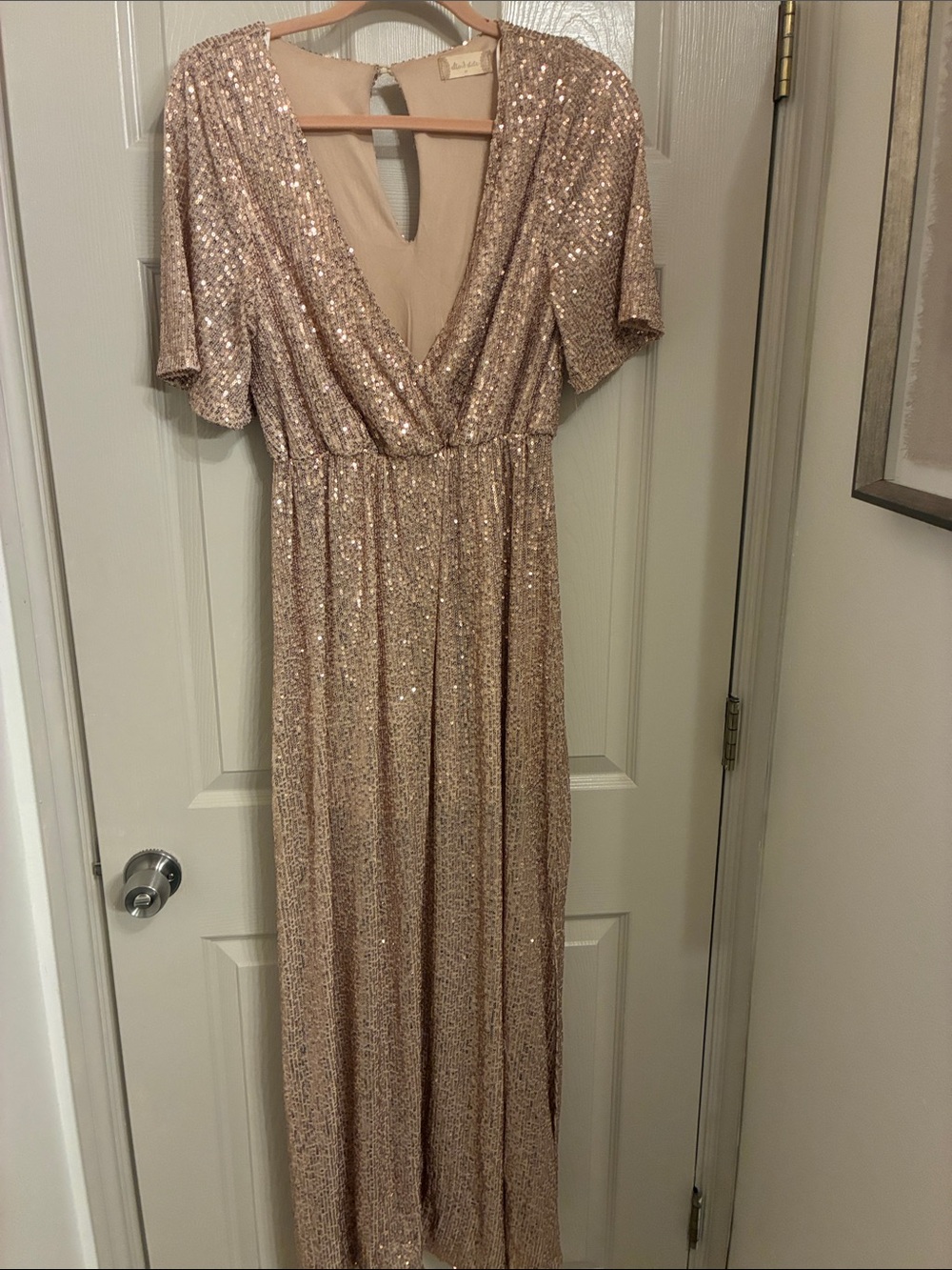 Altar'd State Rose Gold Sequin Dress‎